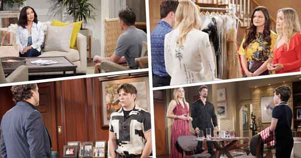 B&B Week of September 18, 2023: Douglas set Hope and Thomas up on a date. Sheila and Deacon broke up. Li ordered Finn to cut ties with Sheila.